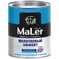 Эмаль молотковая Радуга перламутрово-белая 0,8л.