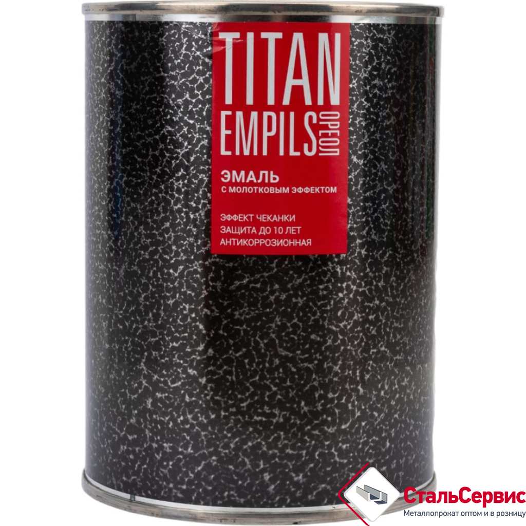 ОРЕОЛ TITAN Эмаль с молотковым эффектом коричневая 2,5кг