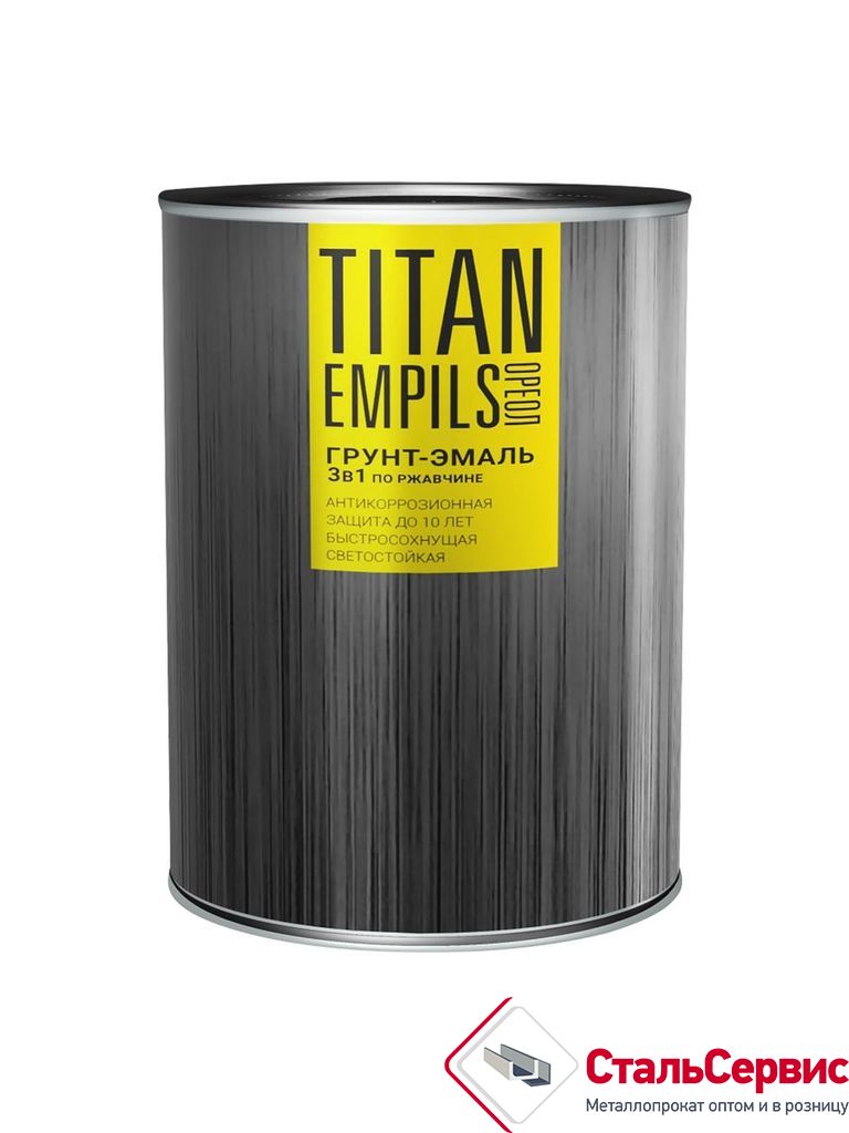 ОРЕОЛ TITAN Грунт-эмаль по ржавчине белый RAL9010 0,9кг