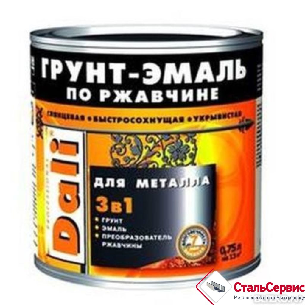 Эмаль по ржавчинеDALI черная RAL9005,2л.